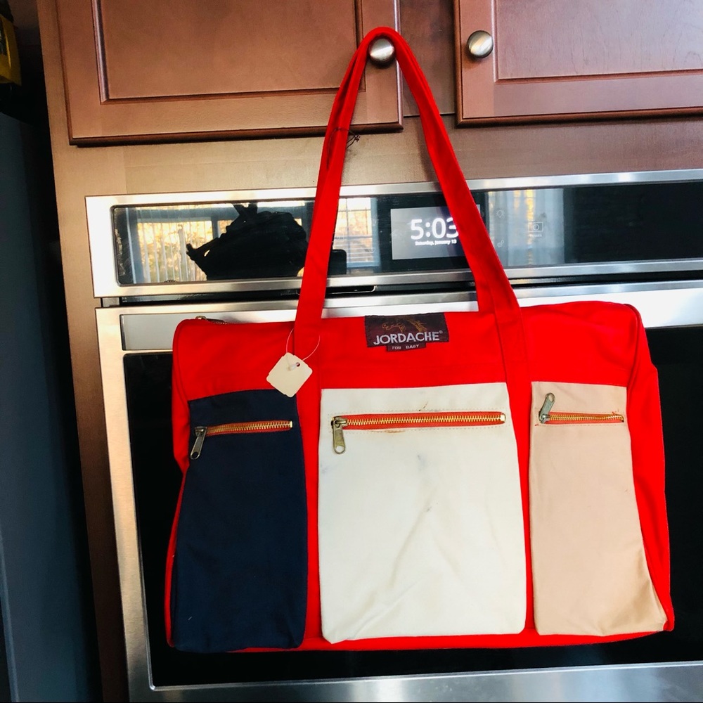 Vintage Jordache Baby/Diaper/Hospital Tote Bag